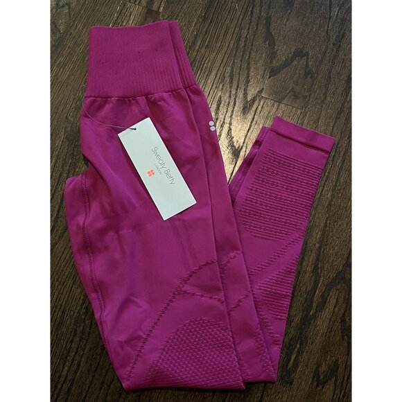 NWT Sweaty Betty 360 Seamless Yoga Leggings Womens Size Small Pink $108 - Picture 3 of 10